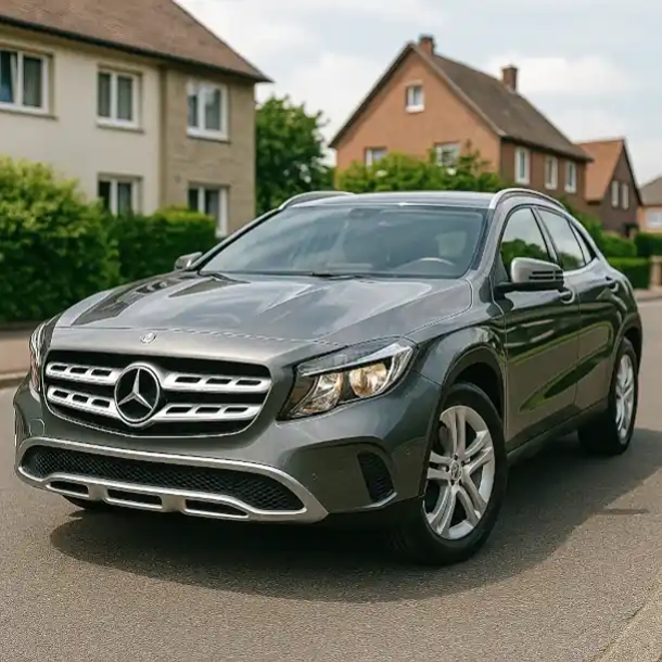Ein gepflegtes gebrauchtes Mittelklasse-Auto, das beim Autoankauf in Hamm bewertet wird.